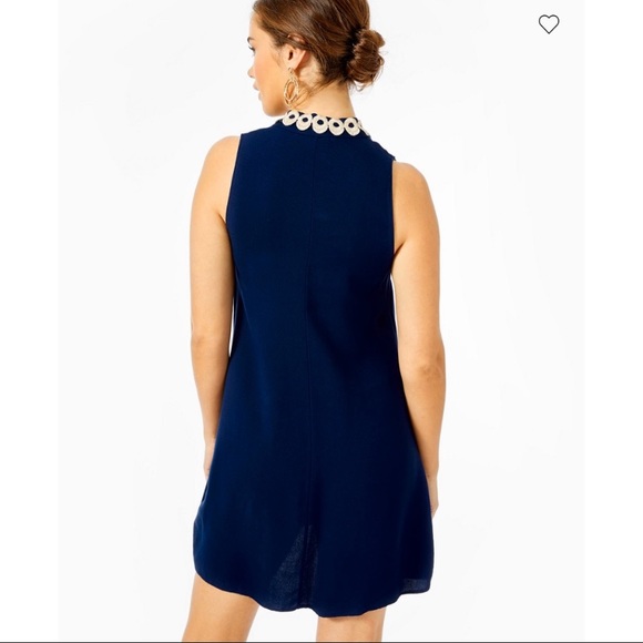 NWT Lilly Pulitzer Navy Blue Jane Shift Dress - Picture 2 of 10